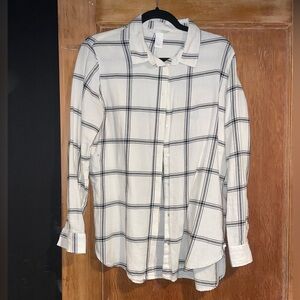 White Button Down with Stripes